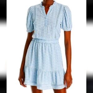 AQUA Socialite Surplice Trim Mixing Mini Dress L67014 Womens Size XS